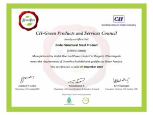 GreenPro Certificate